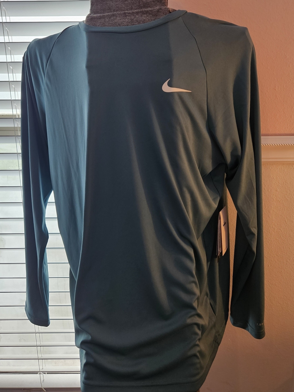 Nike Swim UV Protection  Men’s Long-Sleeve Dri-FIT Crew Shirt - Teal